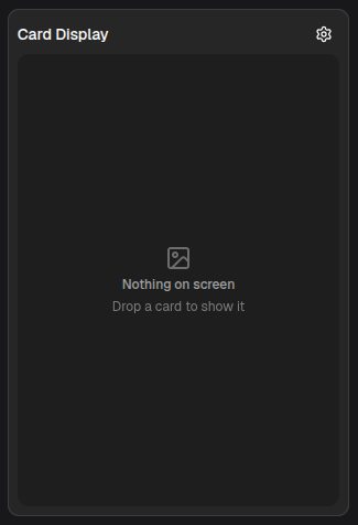 The card display panel