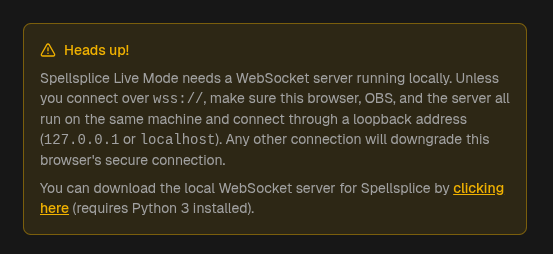 The Connection section with the relay download link