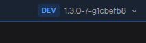 The app running locally with the Dev channel badge in the top bar